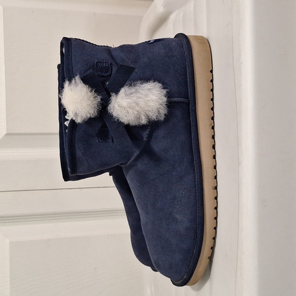 Koolaburra by UGG suede faux fur lined ankle booties - 10 - blue - Picture 3 of 8